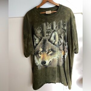 Vintage The Mountain Wolf T Shirt Distressed XXXL